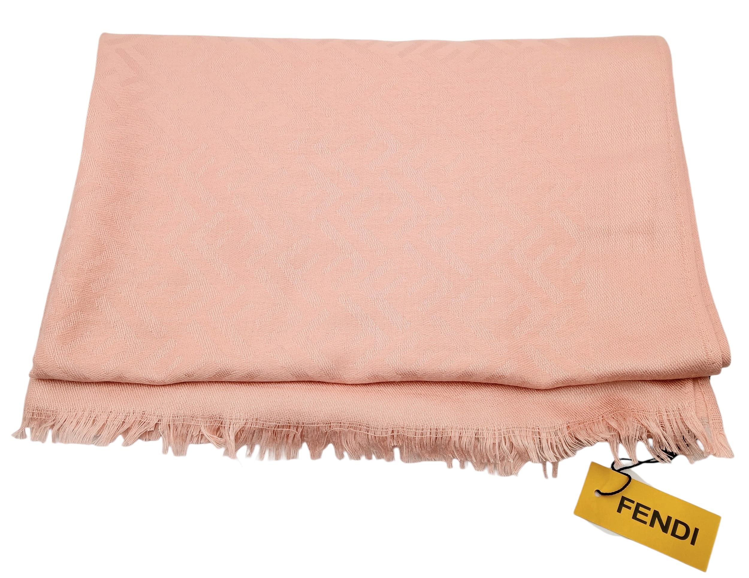 A Fendi Pink FF Monogram Scarf.