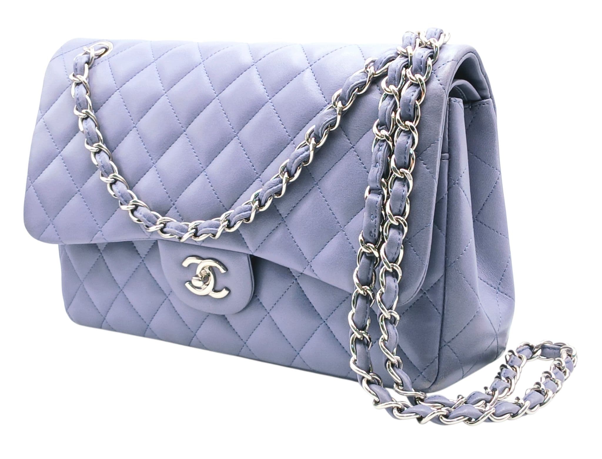 A Chanel Classic Jumbo Quilted Double Flap Bag.