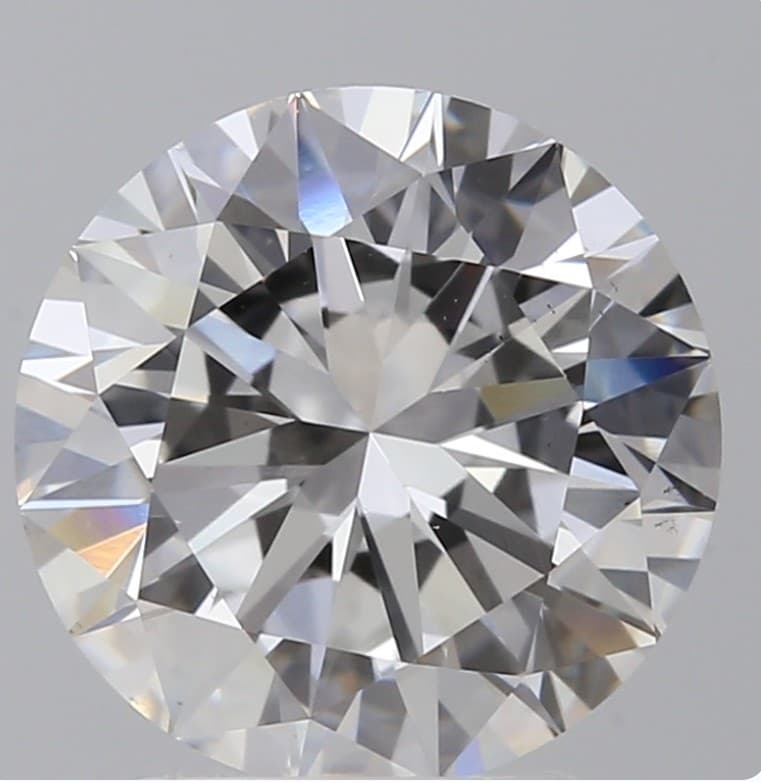A 2.00 Ct Round Brilliant cut Lab-Grown Diamond. Color E, clarity VS2. IGI certified. Cert no: LG772625731. Measurements: 8.05X8.12X4.96