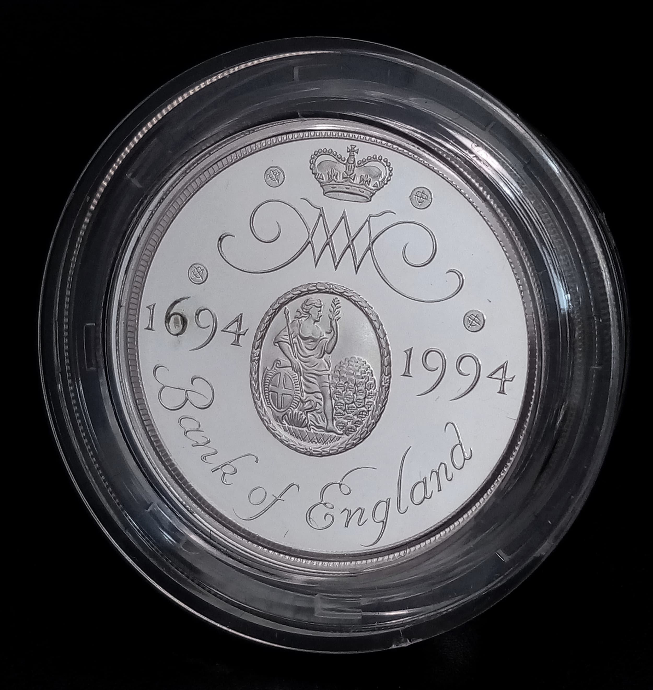 A Royal Mint Sterling Silver Piedfort Two-Pound Coin. Comes with COA and Case. 31.96g.
