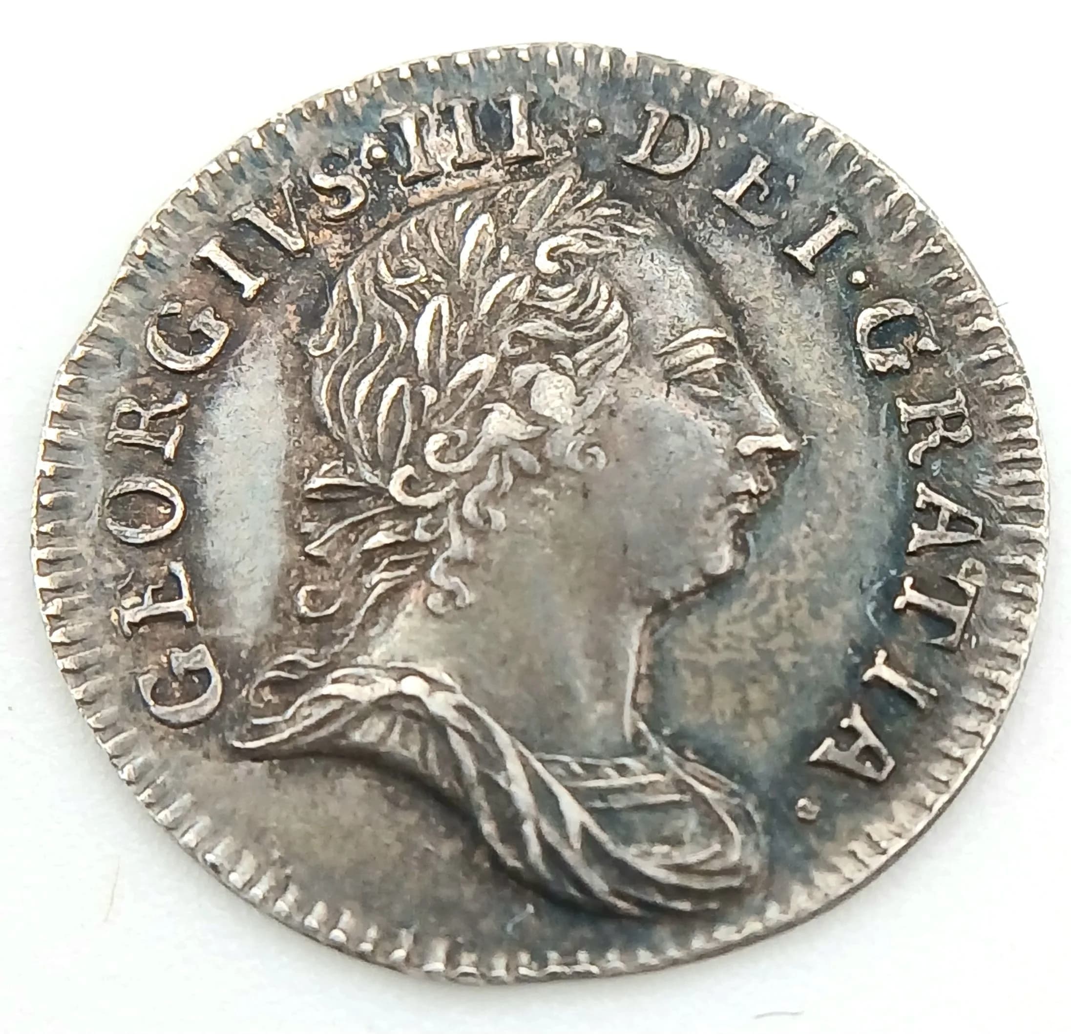 A 1762 George III Silver Maundy Threepence Coin.