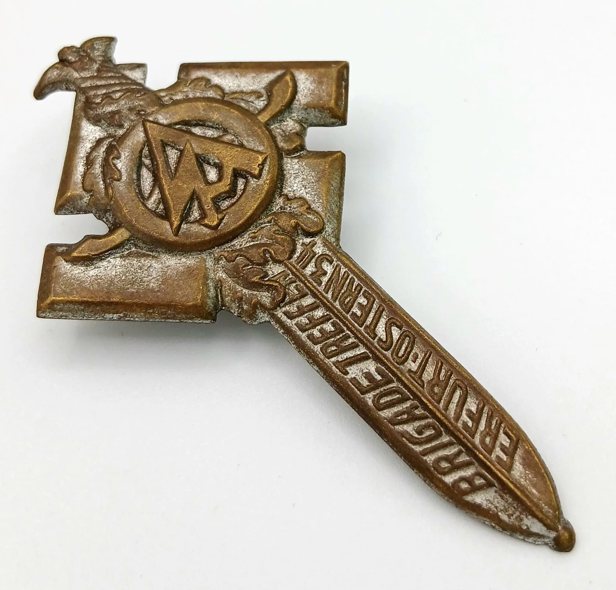3rd Reich 1934 SA Brigade Meeting at Erfurt-Ostern Tinnie Badge.