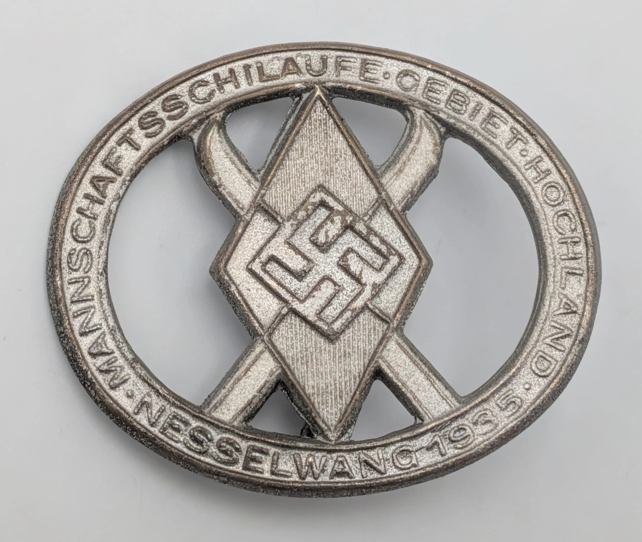 1935 Hitler Youth Ski Gathering Freudenstadt Tinnie Badge.