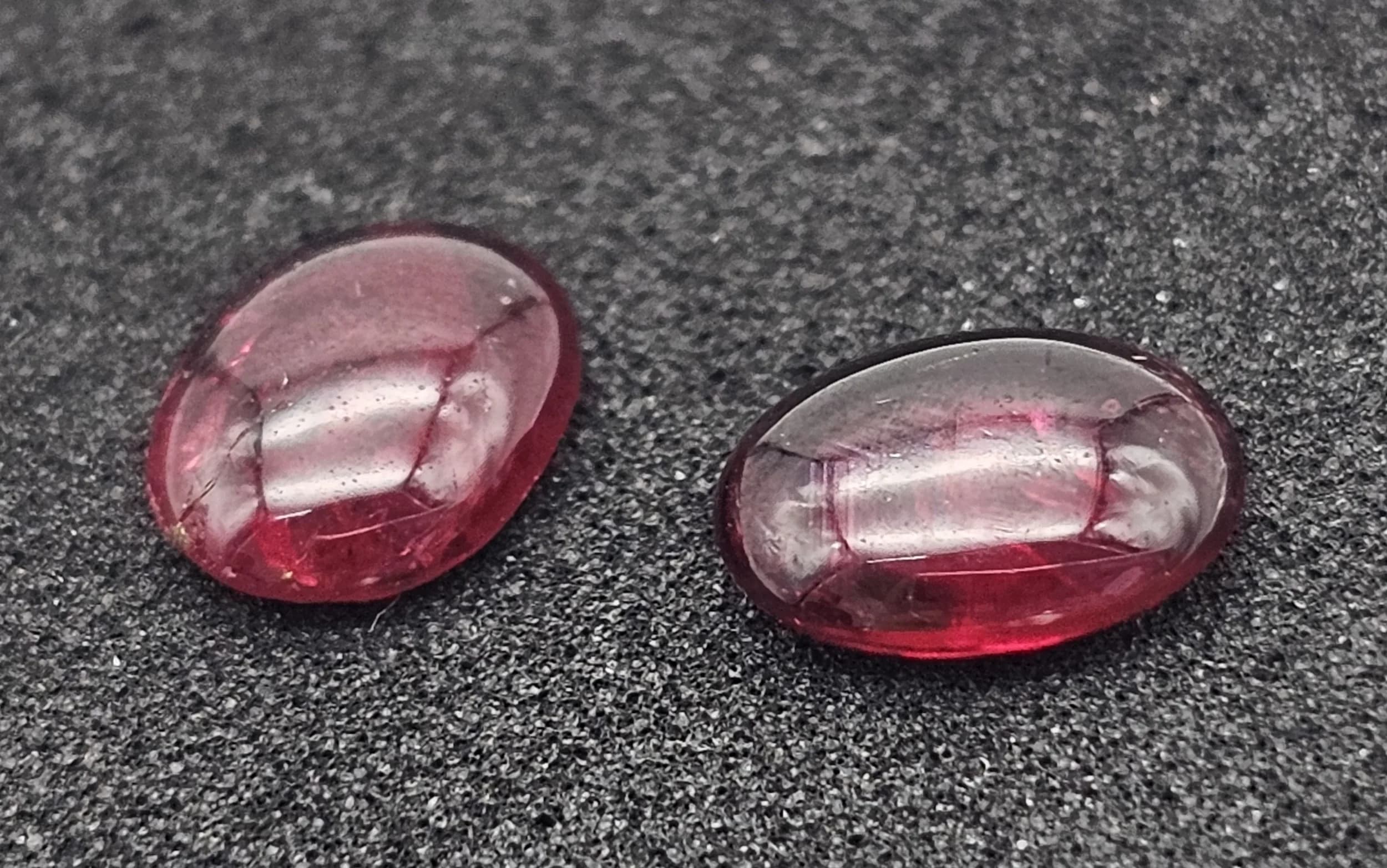 A Matching Pair Of, Oval, African Rubies. 1.61Ctw. A/S Nn 1