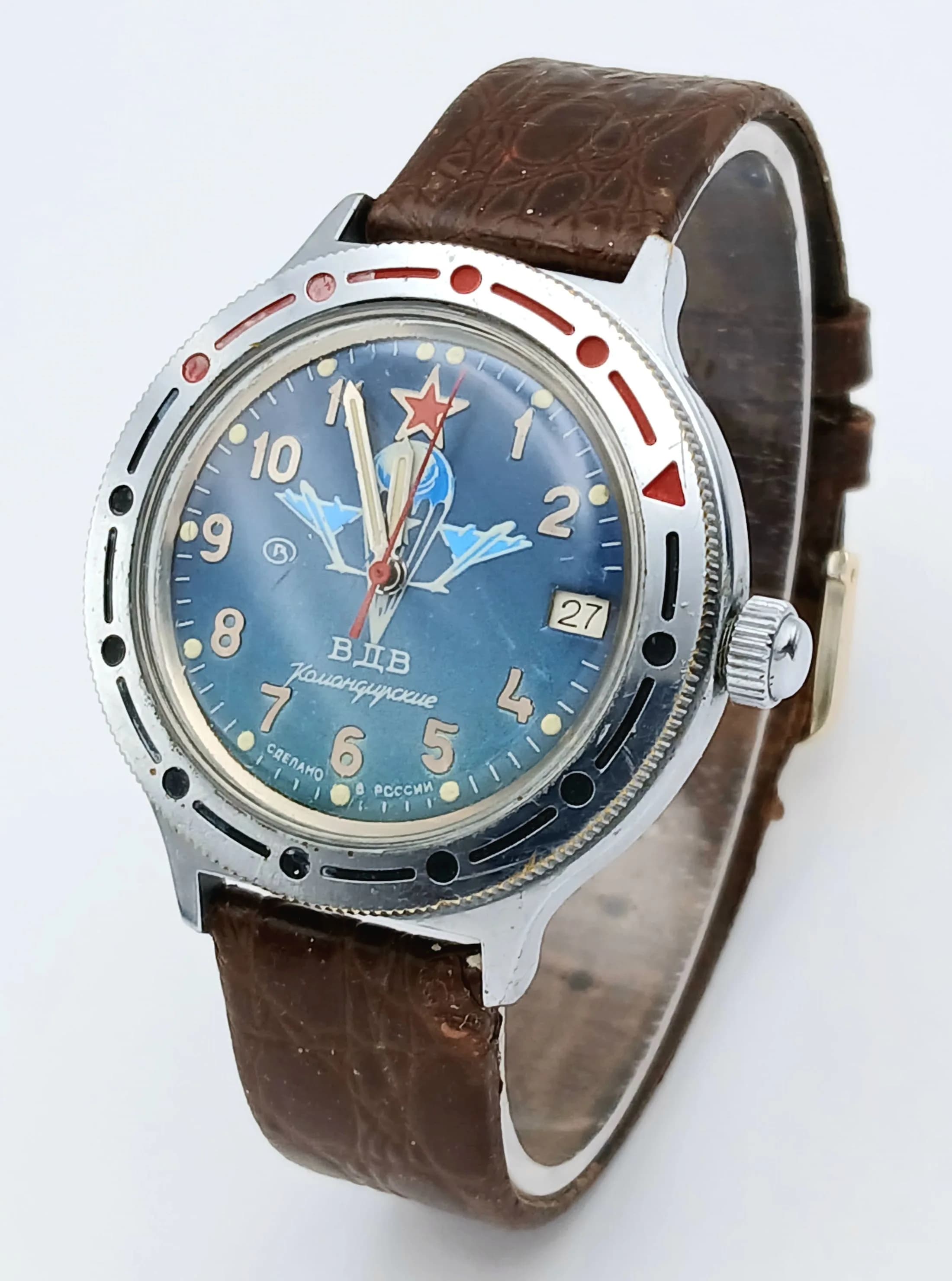 A Vintage Russian Vostok Commander Automatic Date Watch-40mm Case