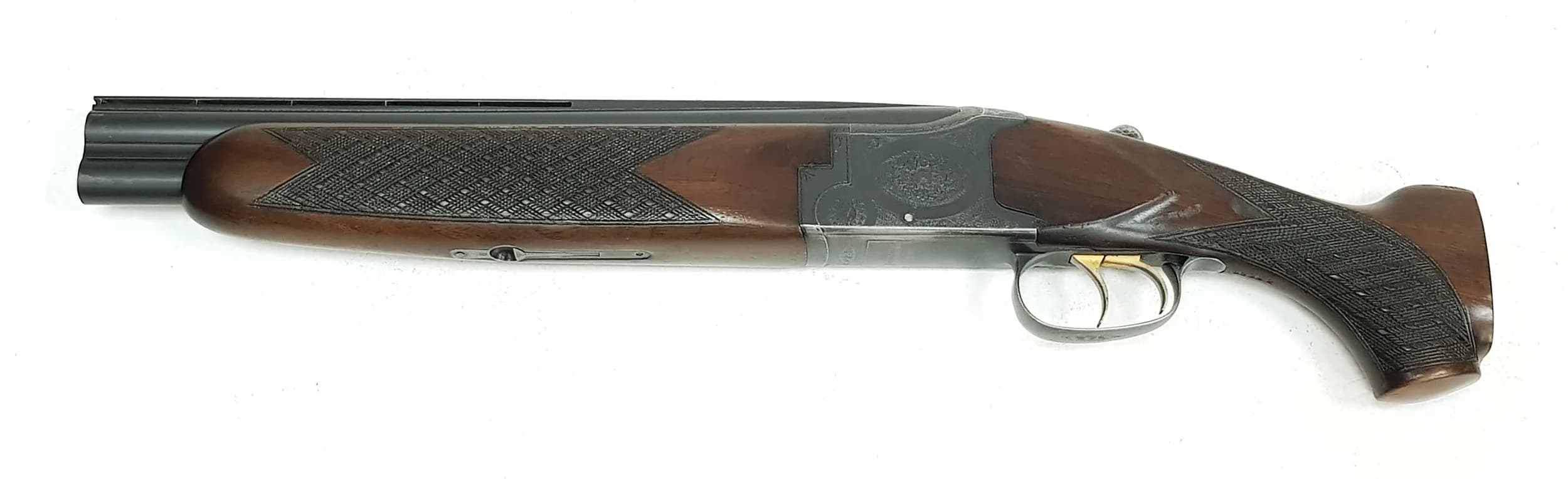 A Deactivated Spanish Laurona 12 Gauge Sawn-Off Shotgun. 15 inch barrel length. EU deactivation certificate. EU/UK sales only - Not Holland. UK Mainland shipping only or arrange a courier.
