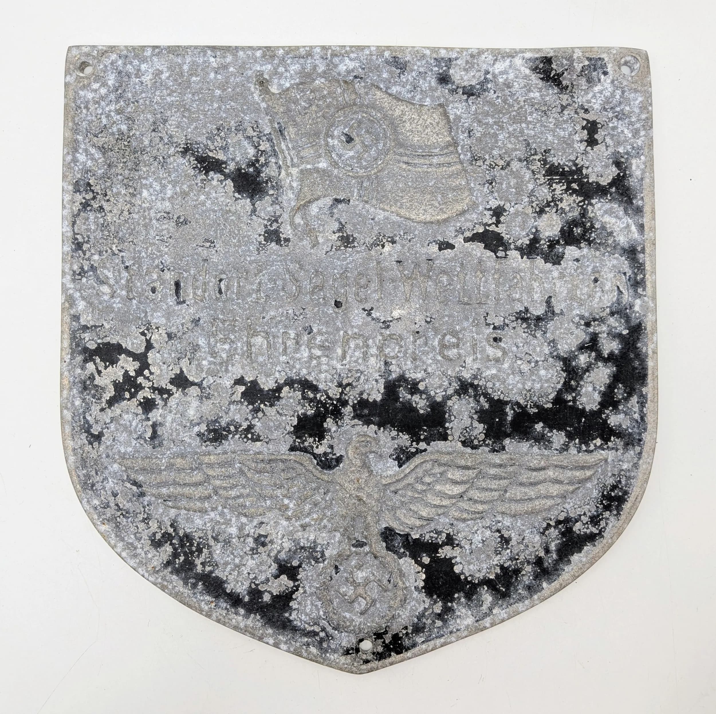 German Kriegsmarine Large Prize of Honour Plaque. Found in a fisherman’s net near Kiel, Germany.