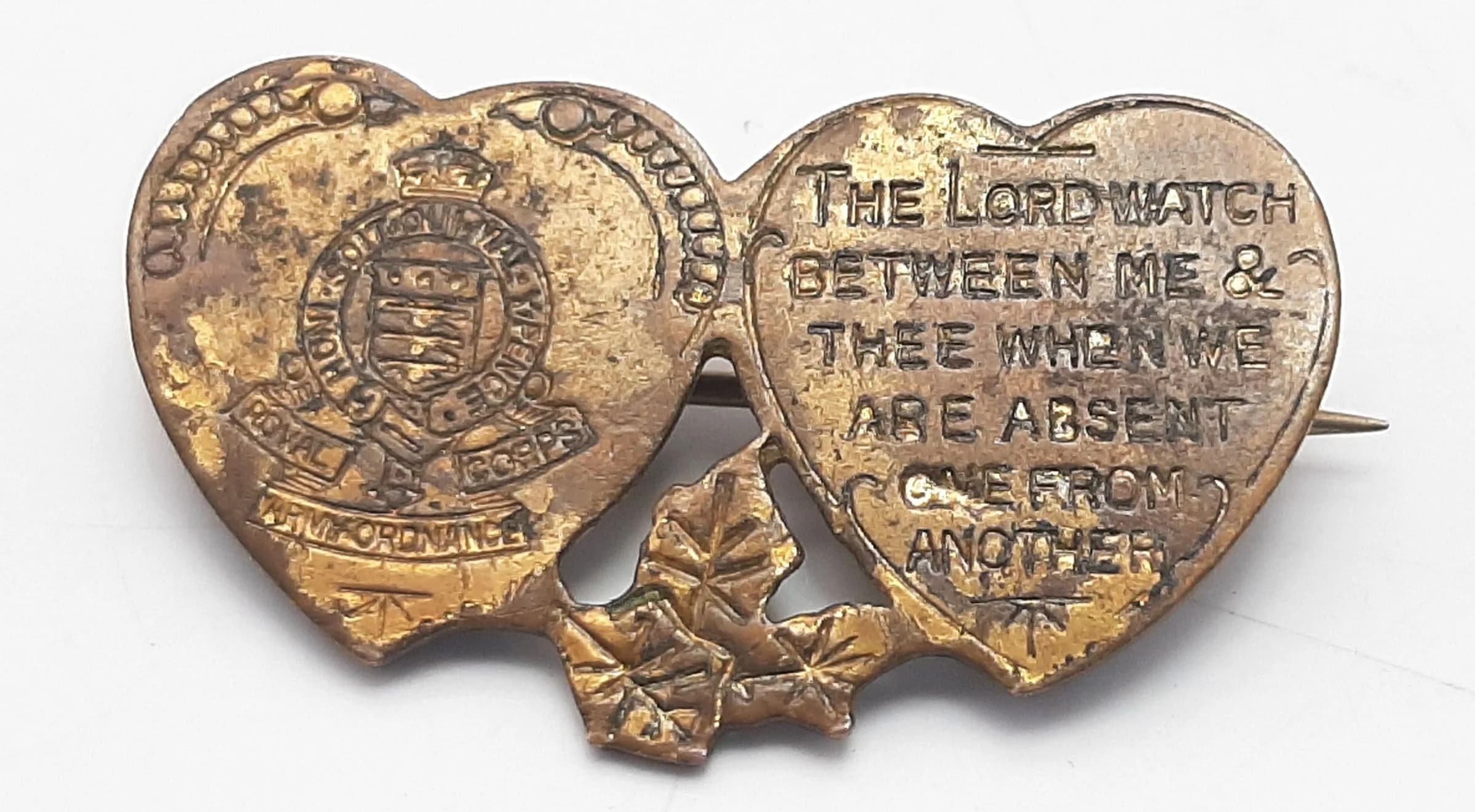 A WW2 Era Royal Corp Army Ordnance Sweetheart Brooch.4cm.