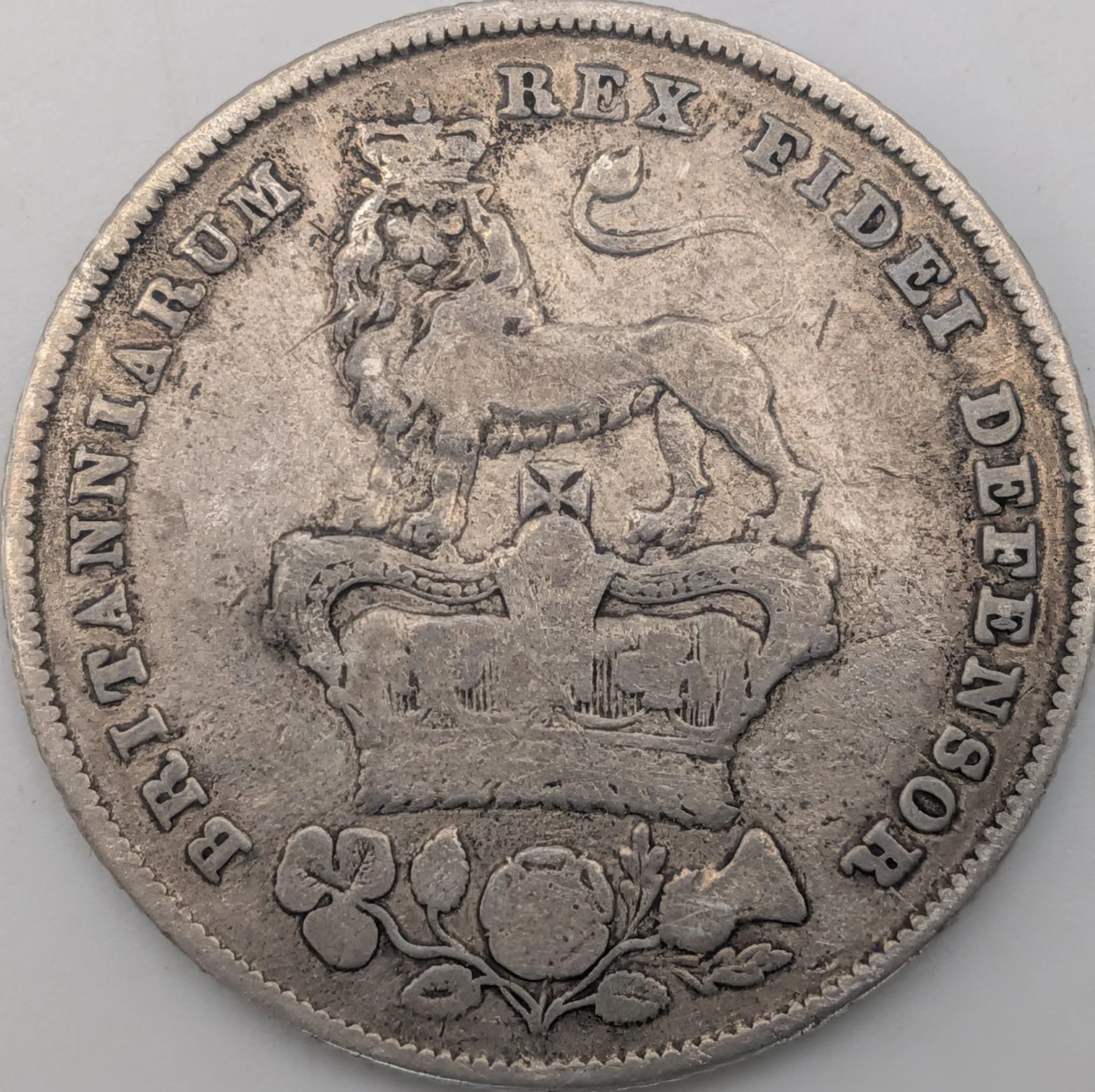 A Fine Condition 1825 George IV British Shilling coin. 5.44 grams.