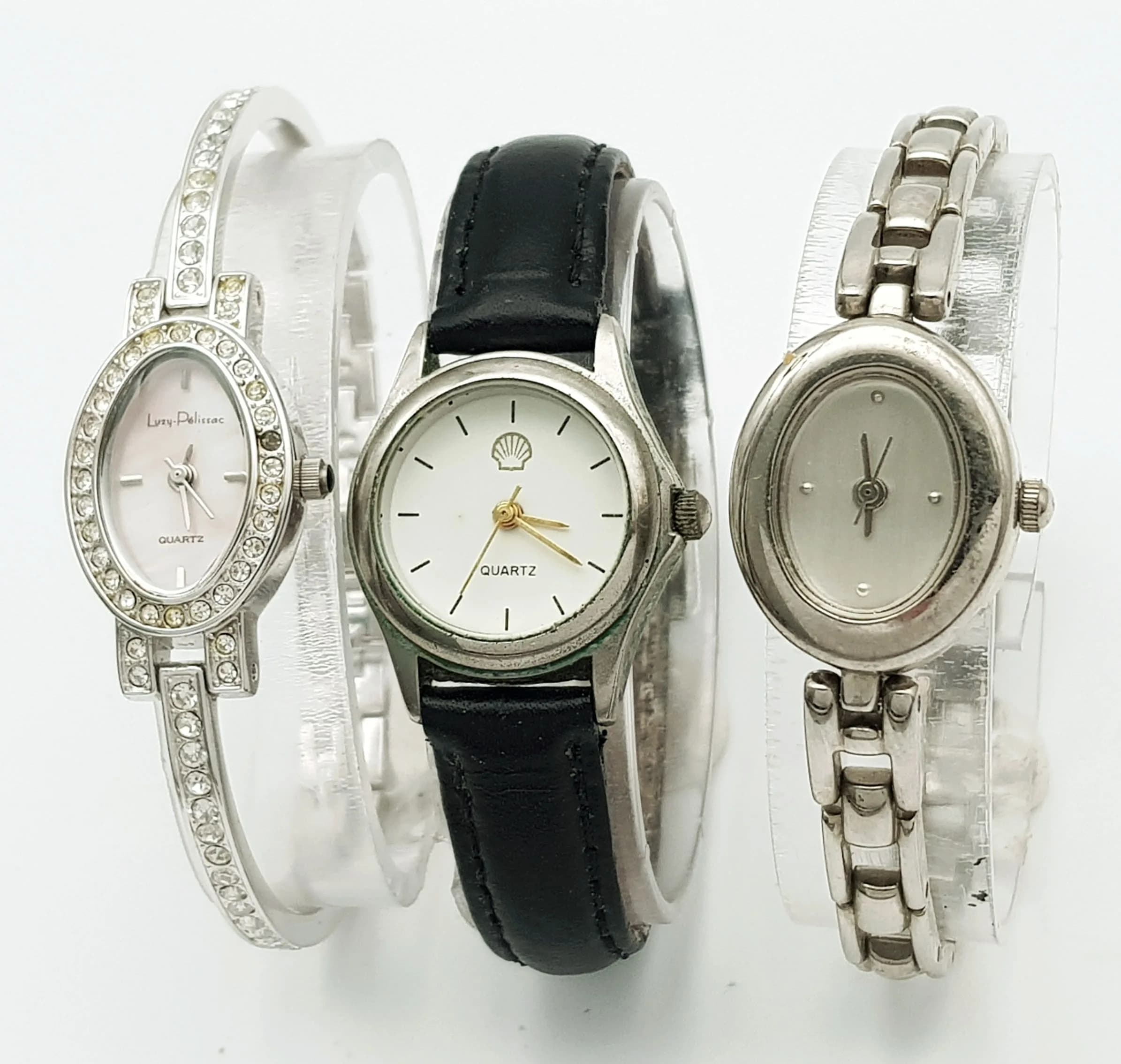 Three Different Style Quartz Movement Ladies Watches.
