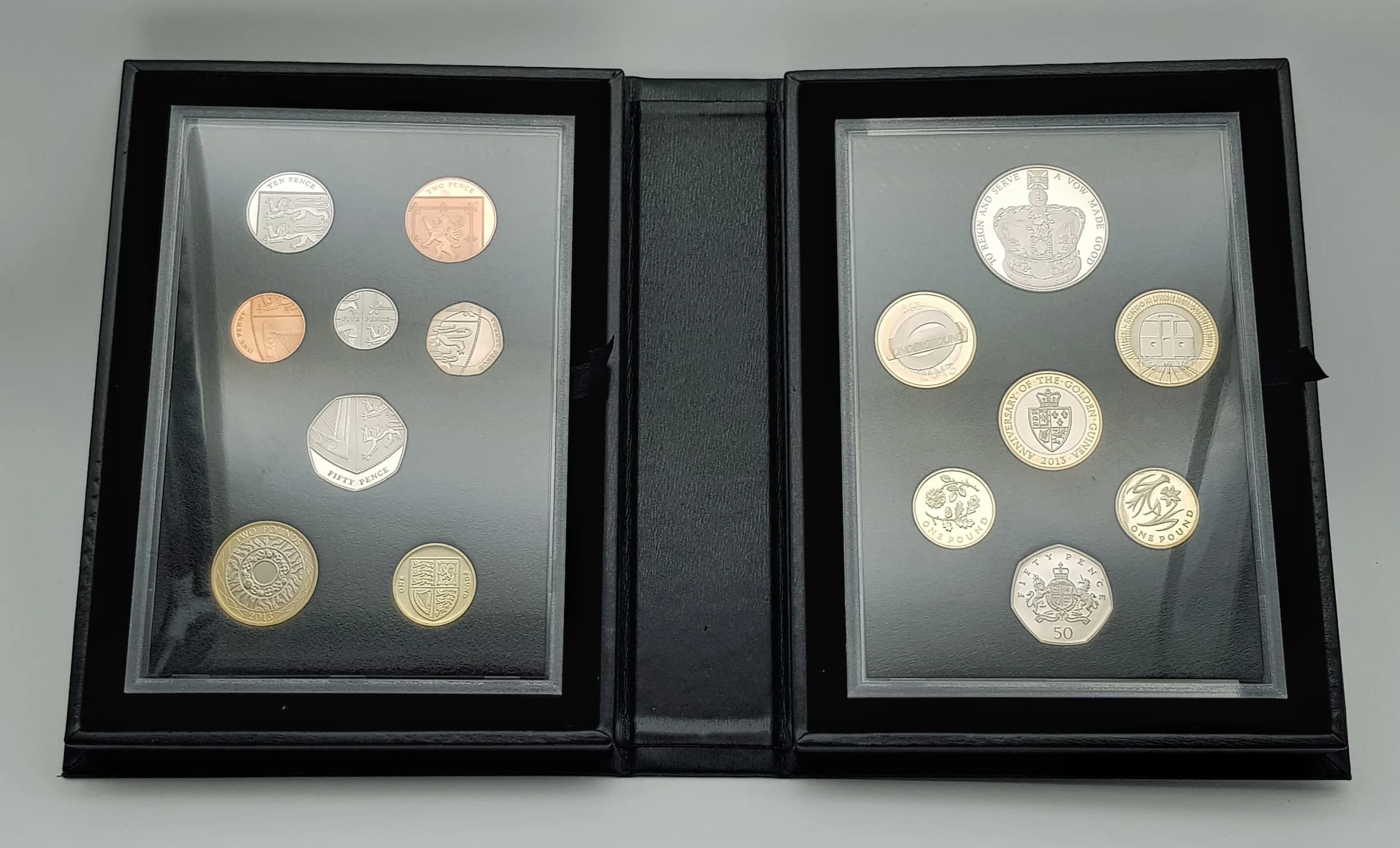 A 2013 Royal Mint Collector Edition Proof Coin Set - Chief Engraver Master Proofs Collector Edition.