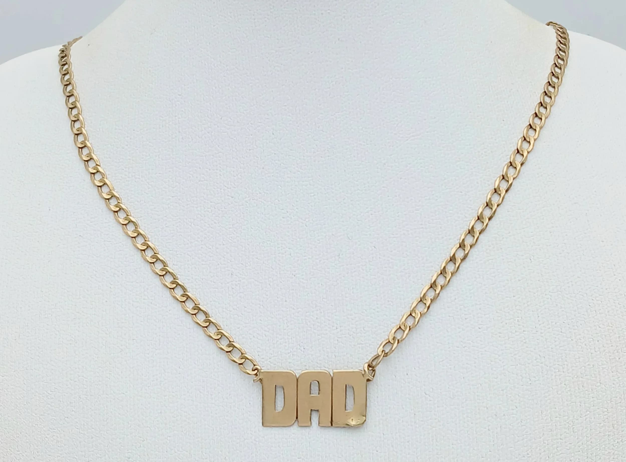 A 52cms "DAD" NECKLACE . 5.8gms