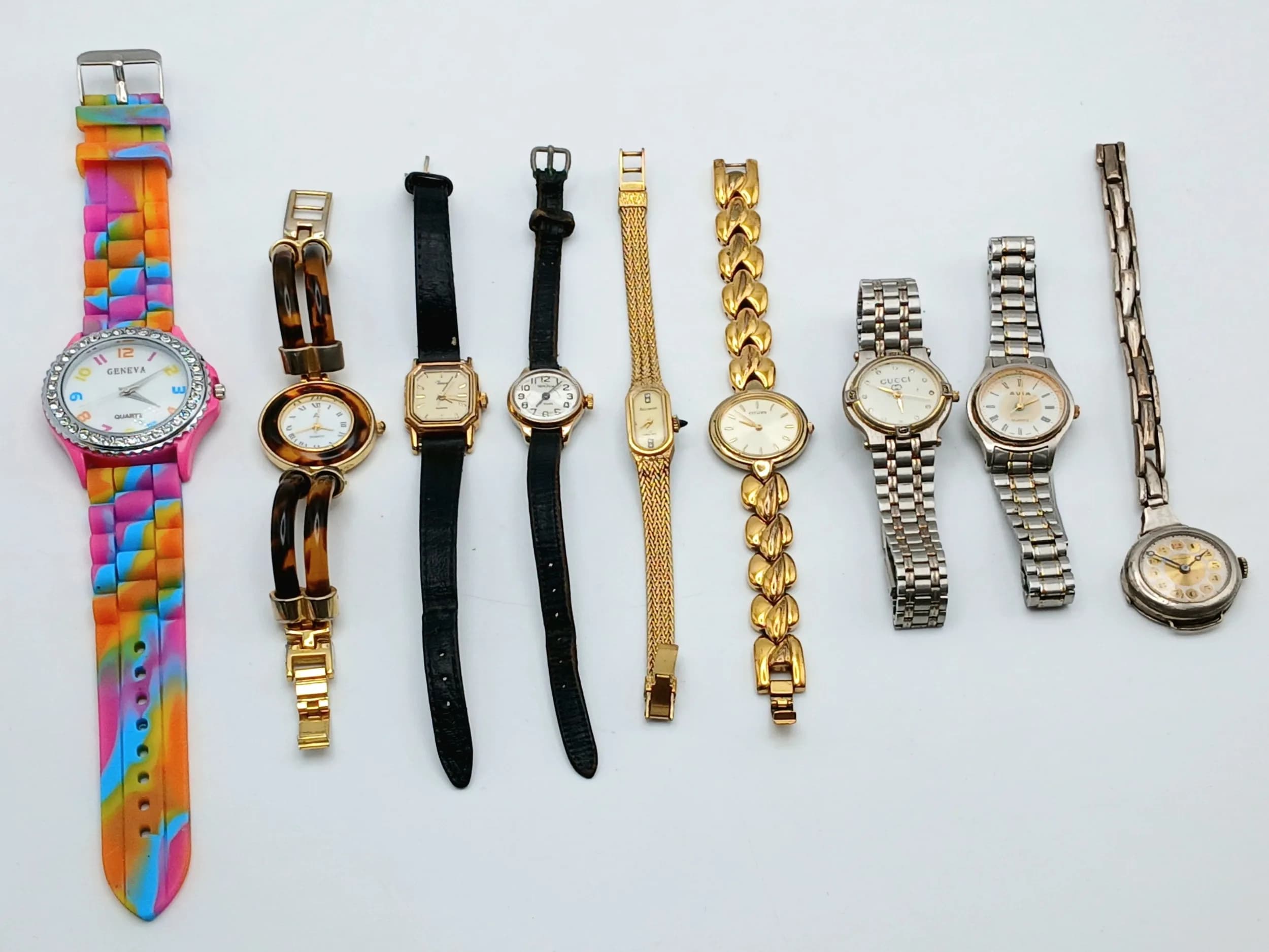 Nine Watches. None currently working so perfect for spares parts etc.