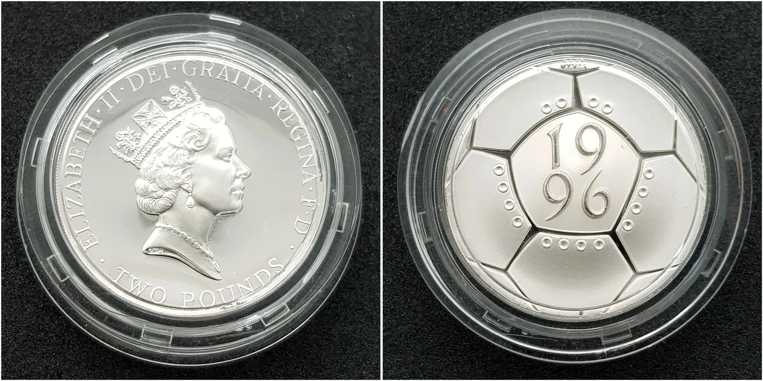 Royal Mint 1996 SILVER PROOF £2 COIN. ‘ACelebration of Football’ . Complete with original case and certificate of authenticity. Condition brilliant and uncirculated.