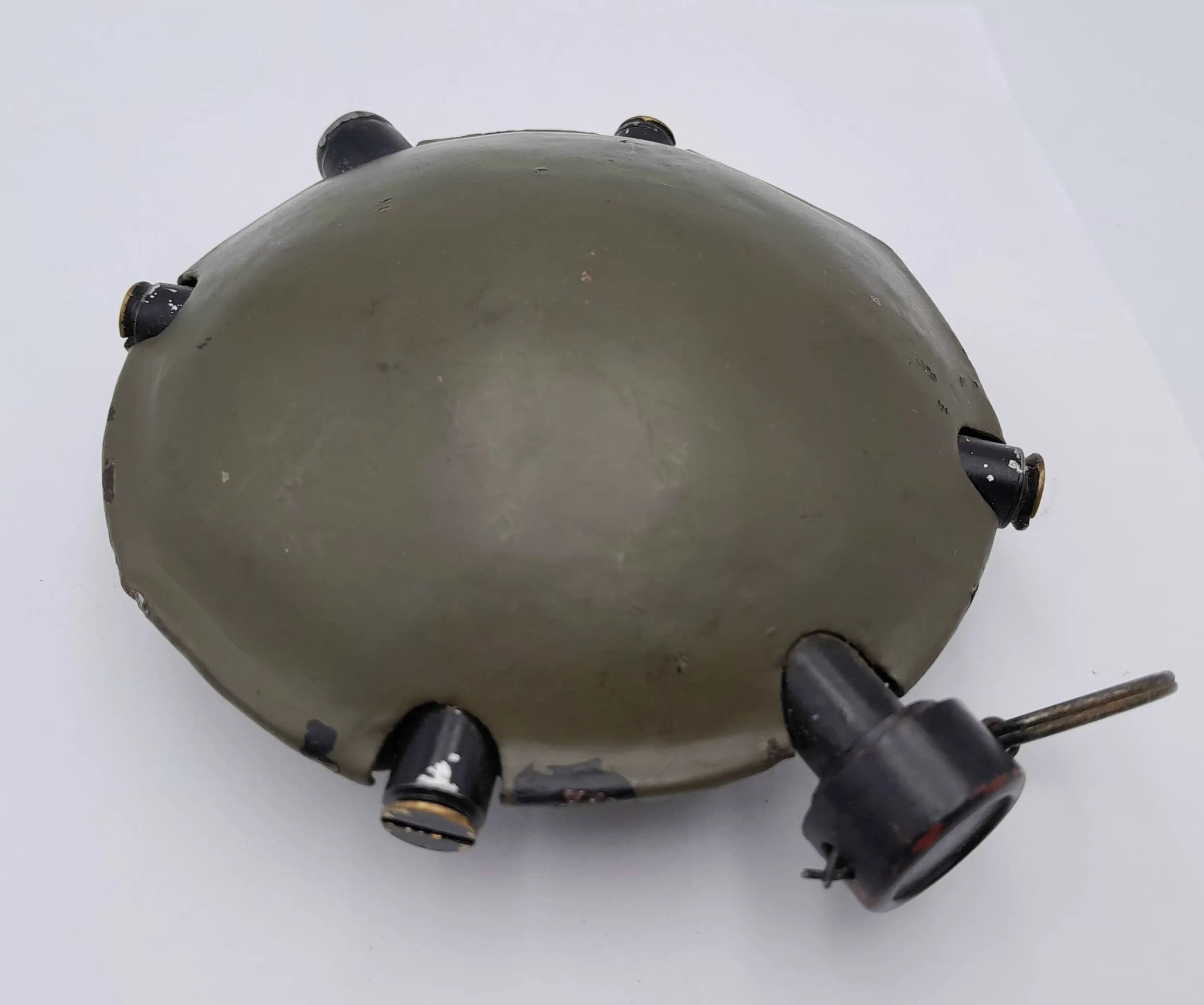 Museum Quality Replica WW1 German Disusgranate (Discus Grenade) AKA The “Turtle. All metal construction. Idea for display or re-enactment