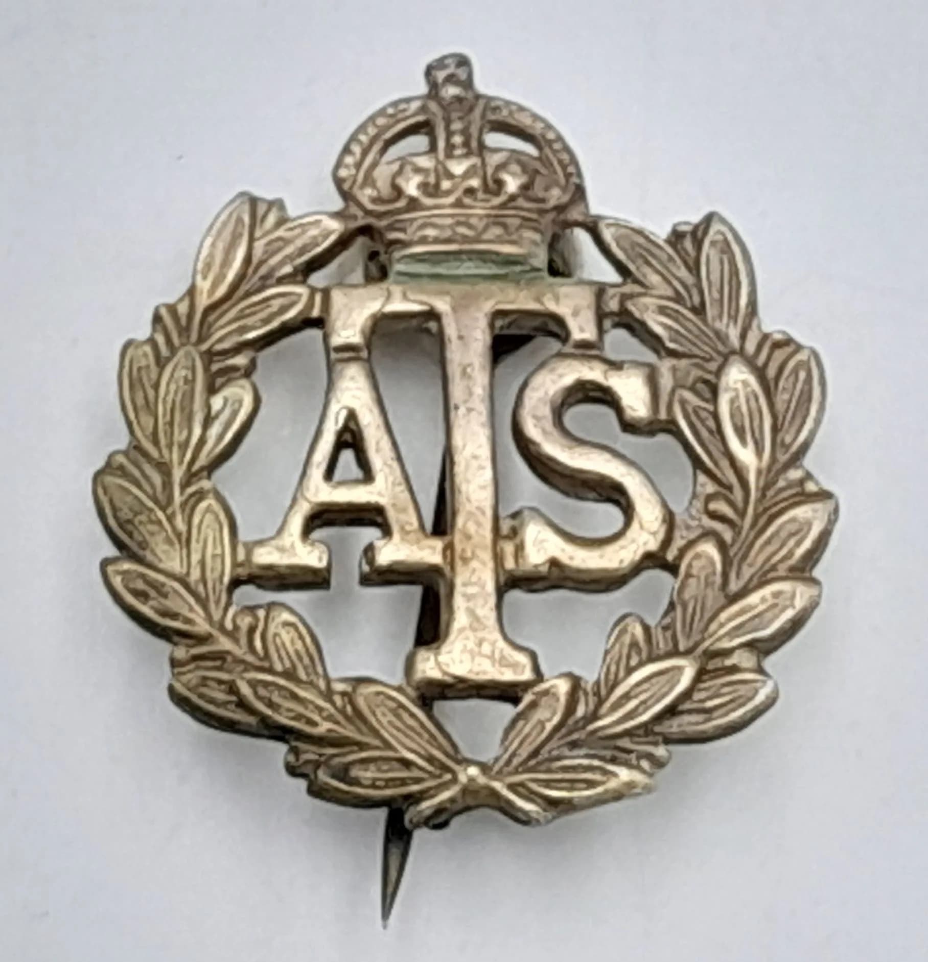 Silver A.T.S Lapel Badge