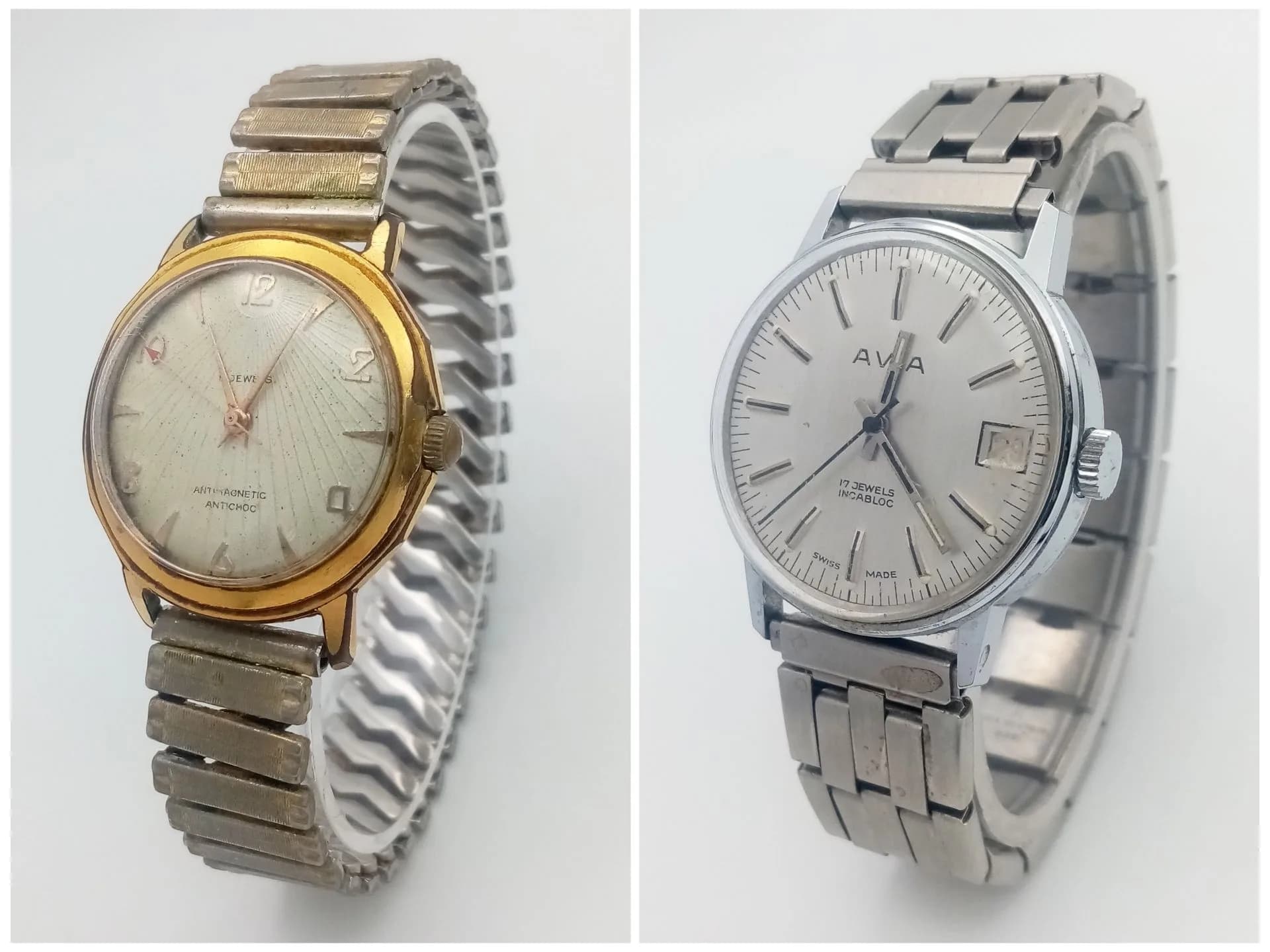 Two Vintage Gents Watches. Both hand-wind in working order.