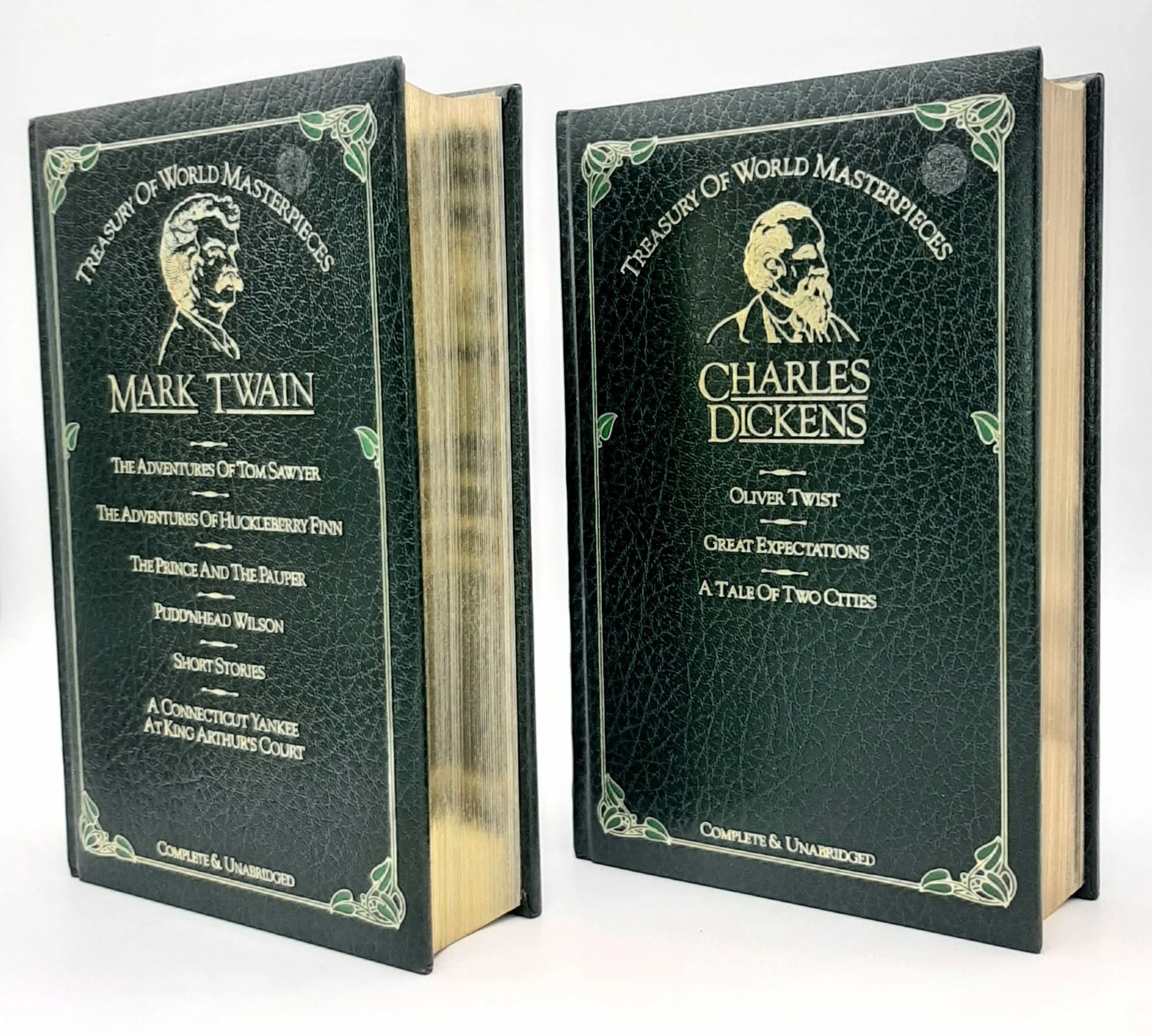 ALL OF YOUR FAVOURITE "DICKENS" STORIES IN 2 VOLUMES . SEE PHOTOS...