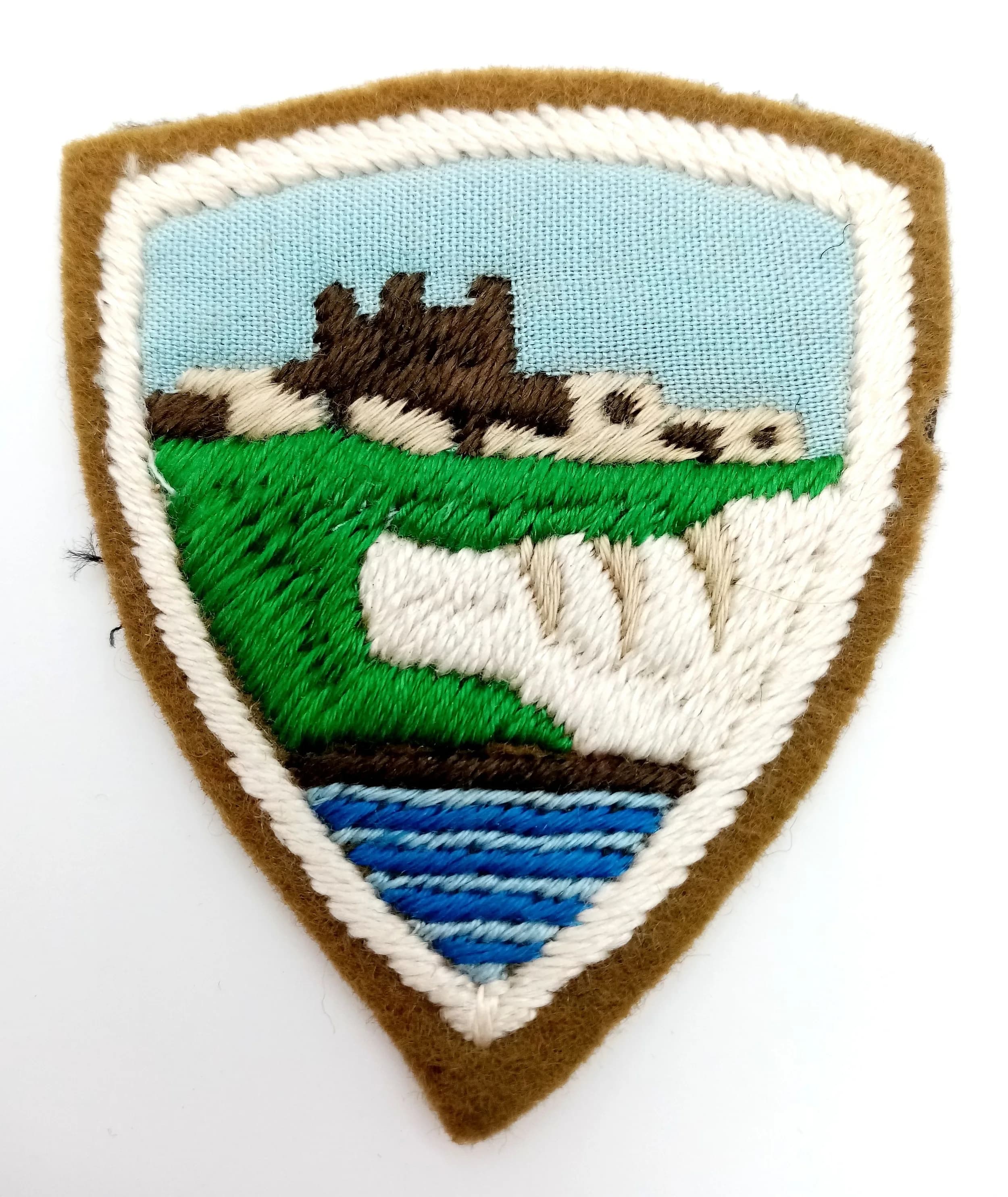 A WW2 Era British Army East Kent District Formation Cloth Badge
