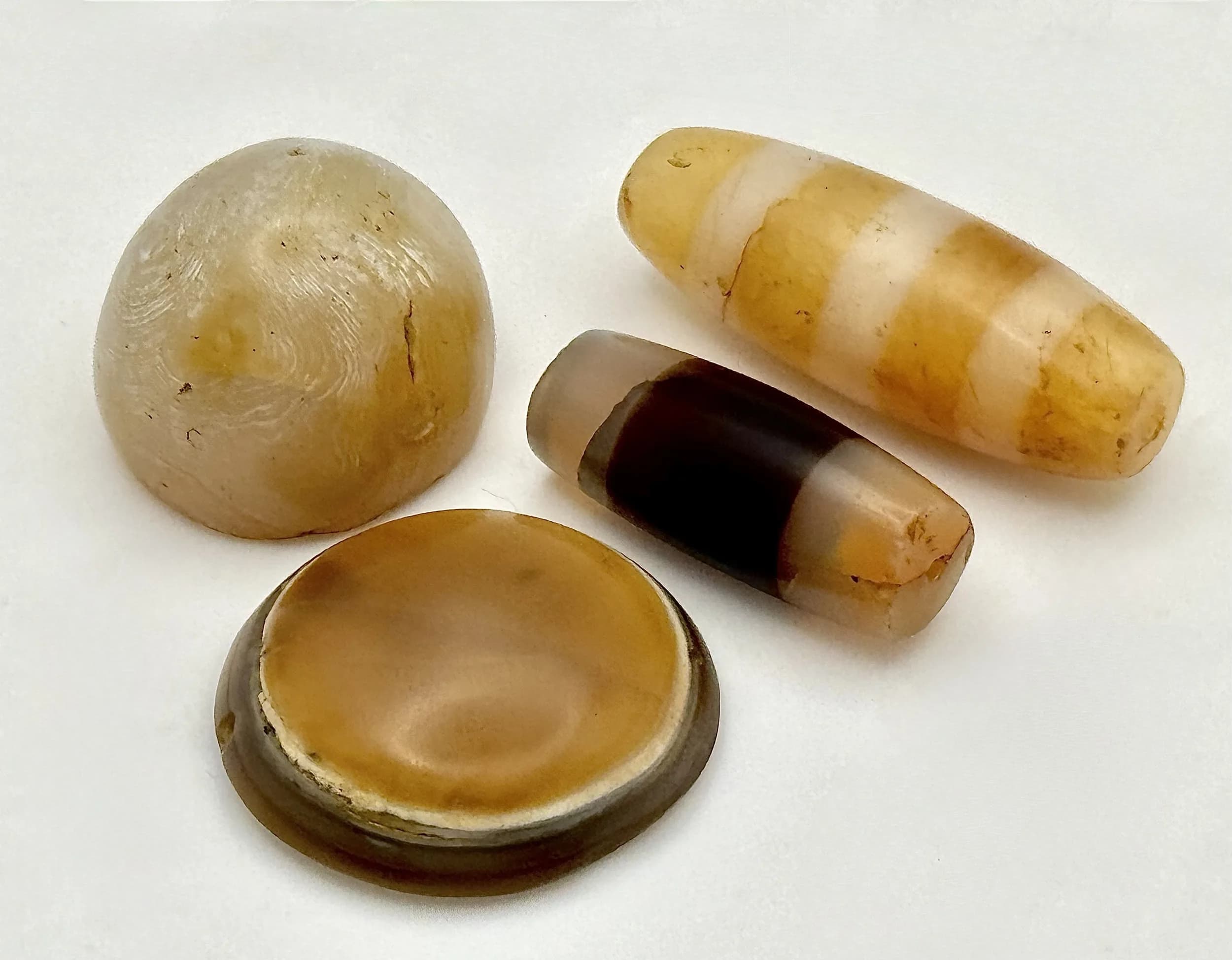 Four Ancient Agate Beads