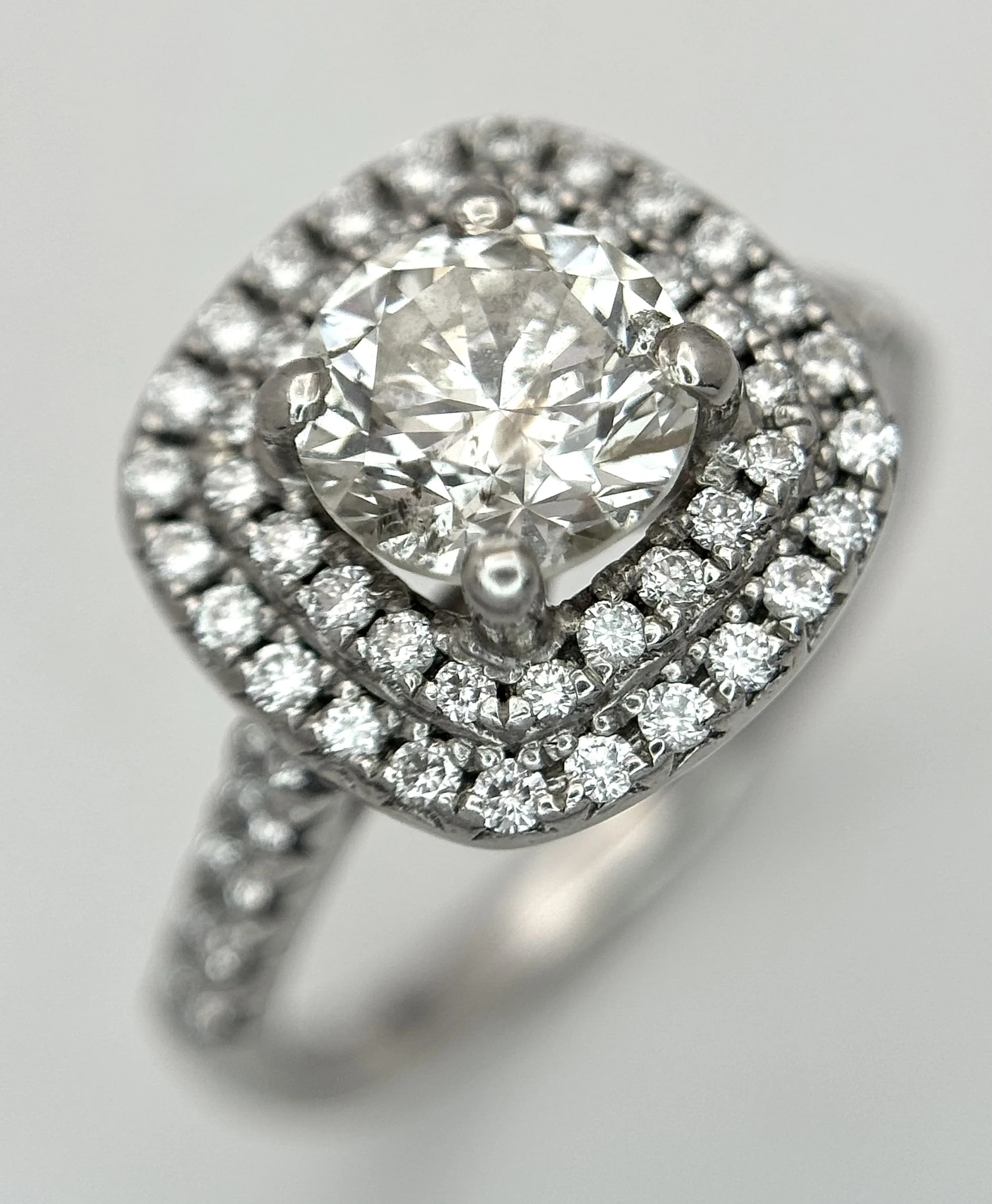 A 950 Platinum Lab Diamond Dress Ring